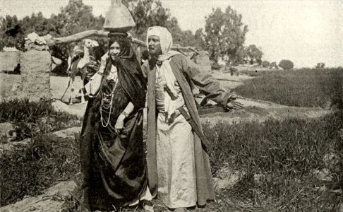 J.J. Clark and Gene Gauntier in The Fighting Dervishes of the Desert (1912)