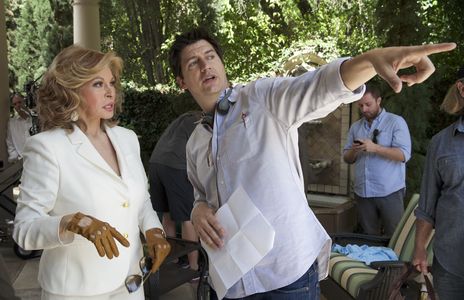 Raquel Welch and Ken Marino in How to Be a Latin Lover (2017)