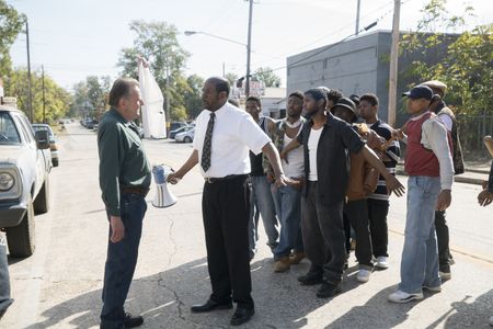 Forest Whitaker, Usher, and Tom Wilkinson in Burden (2018)