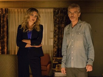 Billy Bob Thornton and Nina Arianda in Goliath (2016)