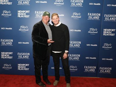 Brian Baumgartner and Caleb Nix Hoffmann at Newport Beach Film festival- Costa Mesa, California