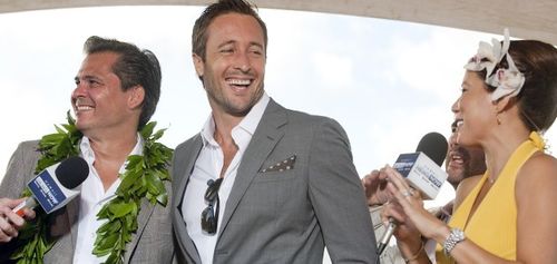 Peter M. Lenkov, Grace Park, and Alex O'Loughlin in Hawaii Five-0 (2010)