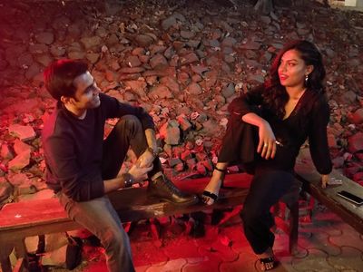 Jitendra Kumar and Akanksha Thakur in Cheesecake (2019)