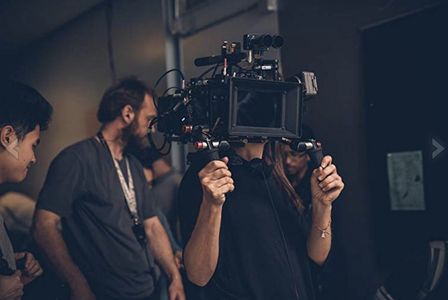 Sophie Deraspe, director-cinematographer on the set of «Antigone»