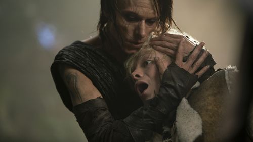 Mackenzie Crook and Tom Rhys Harries in Britannia (2017)