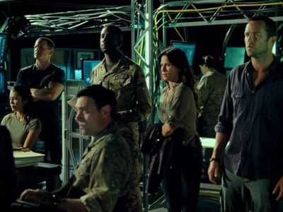 Rhona Mitra, Sullivan Stapleton, Philip Winchester, Liam Garrigan, and Rhashan Stone in Strike Back (2010)