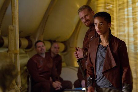 David Denman, Jaden Smith, and Kristofer Hivju in After Earth (2013)