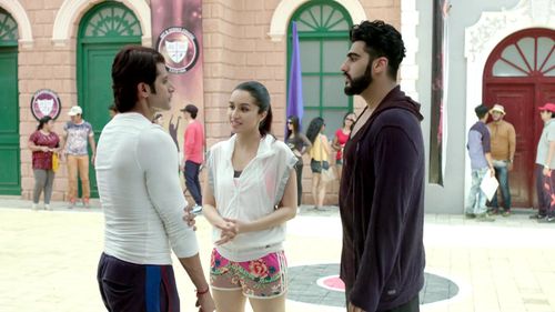 Arjun Kapoor, Karanvir Bohra, and Shraddha Kapoor in Naagin (2015)