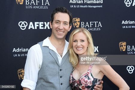 Actor Adam Blake (L) and Actress Anna Sambrooks (R) attend the BAFTA LA Garden Party June 26th 2016.