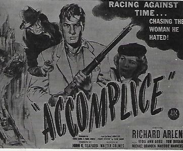 Richard Arlen and Veda Ann Borg in Accomplice (1946)