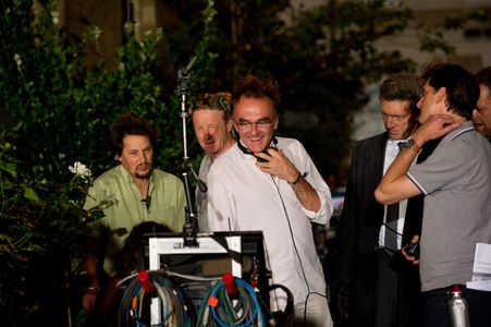 Danny Boyle, Vincent Cassel, and Anthony Dod Mantle in Trance (2013)