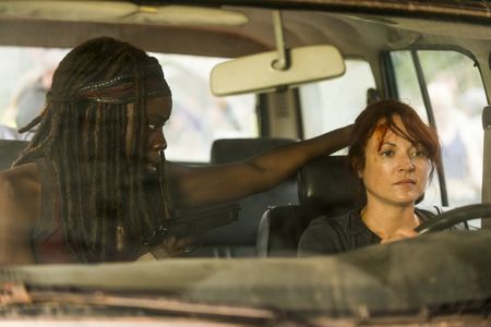 Danai Gurira and Aerli Austen in The Walking Dead (2010)