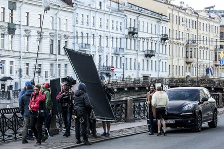 Keanu Reeves and Ana Ularu in Siberia (2018)