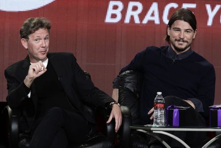 Josh Hartnett and John Logan in Penny Dreadful (2014)