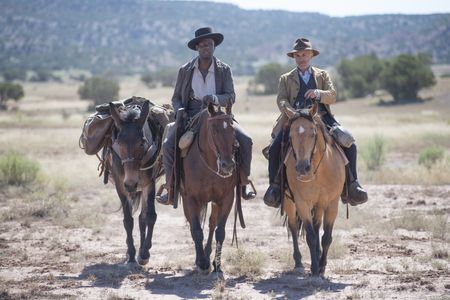 Seargant Alonzo Poe (Warren Burke) and Max Borlund (Christoph Waltz) in the new hit western, Dead For a Dollar.