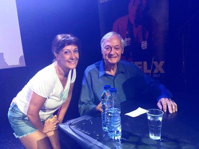 Sofia Reis with Roger Corman