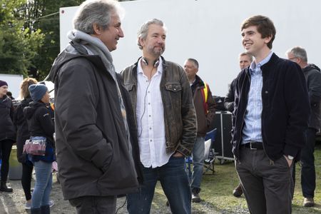 Freddie Highmore, David Shore, and Shawn Williamson in The Good Doctor (2017)