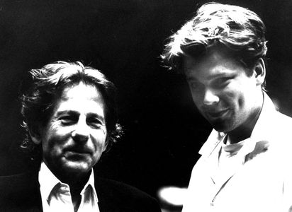 Roman Polanski and Laurits Munch-Petersen. Roman was a guest teacher at The National Film School of Denmark for a week i