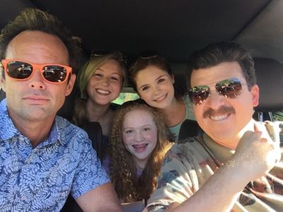 Vice Principals season 2 Cait Pool with Walton Goggins, Maya Love, Kelsey Healey, and Danny McBride