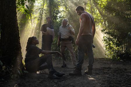 Robert De Niro, Randall Emmett, Jack Huston, and Quavo in Savage Salvation (2022)