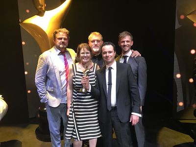 2016 AACTA Awards - Ivan O'Mahoney, Philippa Rowlands, Nial Fulton, Andrew Cooke and Aaron Smith