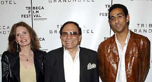 Adel Emam, Youssra, and Marwan Hamed at an event for The Yacoubian Building (2006)