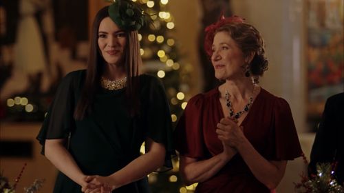 Still of Celeste Bruno and Sarah Orenstein in Unforgettable Christmas