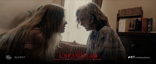 Jemima West and Harlym McMillan-Hunt in The Unfamiliar (2020)