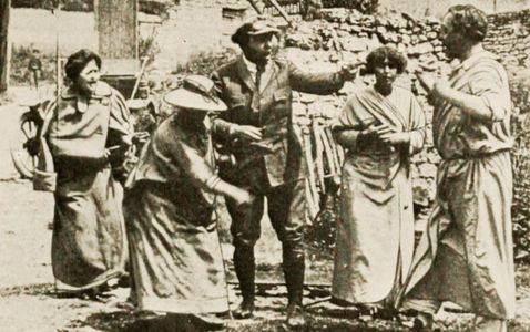 Helen Bertram, Dustin Farnum, Walter Hale, and Rosina Henley in The Lightning Conductor (1914)