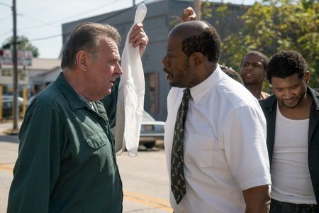 Forest Whitaker, Usher, and Tom Wilkinson in Burden (2018)