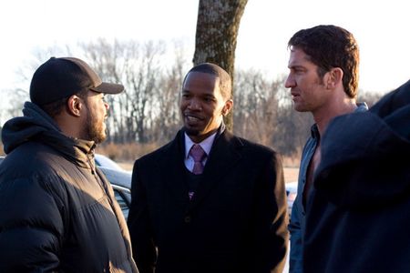 Jamie Foxx, Gerard Butler, and F. Gary Gray in Law Abiding Citizen (2009)