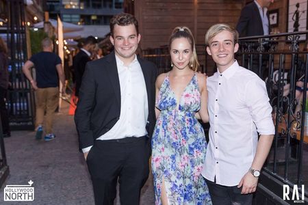 Mathew Edmondson, Sofie Holland and Jake Sim @ Hollywood North TIFF VIP Party.