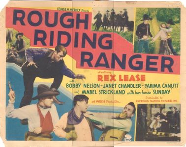 Yakima Canutt, Janet Chandler, George Chesebro, David S. Horsley, Rex Lease, and Bobby Nelson in Rough Riding Ranger (19