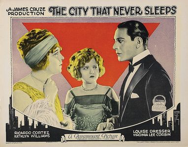 Ricardo Cortez, Virginia Lee Corbin, and Louise Dresser in The City That Never Sleeps (1924)