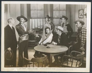 Al Bridge, Judy Canova, George Chesebro, Charles Halton, Allen Jenkins, Ethan Laidlaw, and Guinn 'Big Boy' Williams in S