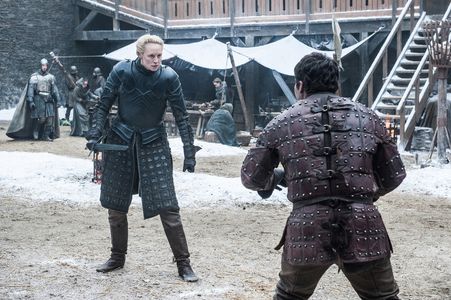 Gwendoline Christie and Daniel Portman in Game of Thrones (2011)