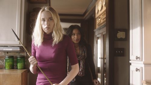 Megan Park and Karina Willis in Did I Kill My Mother? (2018)