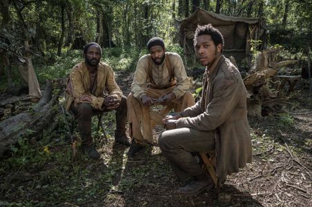 Artrial Clark on the set of Free State of Jones