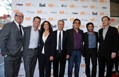 Maziar Bahari, Gael García Bernal, Tom Ortenberg, Gigi Pritzker, Jon Stewart, Jason Cassidy, and Peter Lawson at an even