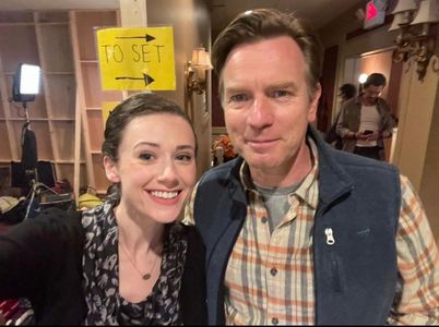 With Ewan McGregor on set of 