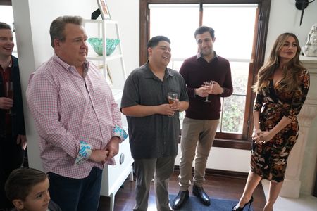 Sofía Vergara, Eric Stonestreet, Rico Rodriguez, and Rodrigo Rojas in Modern Family (2009)