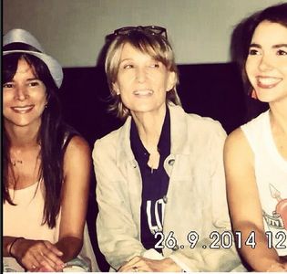 Fina Torres w/ Patricia Velasquez and Eloísa Maturén, press conference Liz en Septiembre