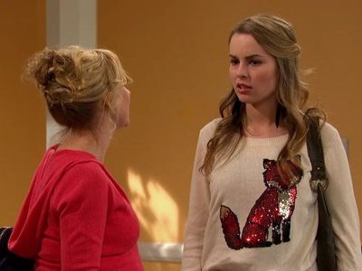 Leigh-Allyn Baker and Bridgit Mendler in Good Luck Charlie (2010)