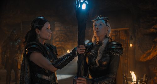 Helen Mirren and Lucy Liu in Shazam! Fury of the Gods (2023)