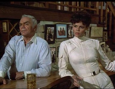 Ernest Borgnine and Deborah Pratt in Airwolf (1984)