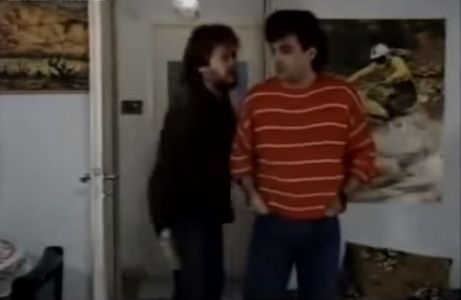 Pavlos Evagelopoulos and Christos Callow in O videakias (1987)