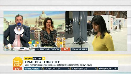 Piers Morgan, Susanna Reid, Boris Johnson, Dan Walker, and Ranvir Singh in Good Morning Britain: Episode dated 1 October