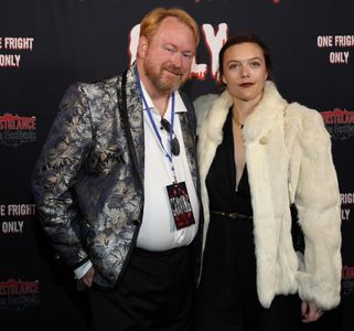 Actor Greg Tally and Director Halle Capone at the Craving (2023) premiere.