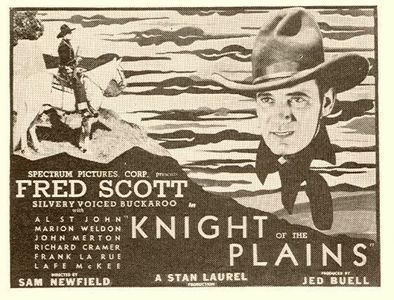 Fred Scott and White King in Knight of the Plains (1938)