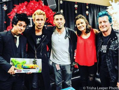 Ally Johnson and Kevin Klein with Green Day at NSSN 2016